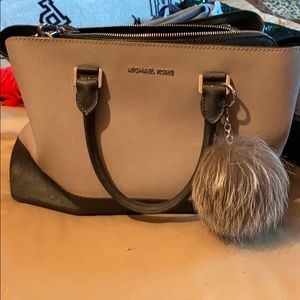 Michael Kors gray and black winter bag